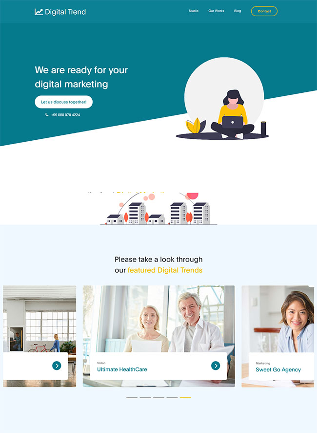 保险公司客户服务网站模板(图1)