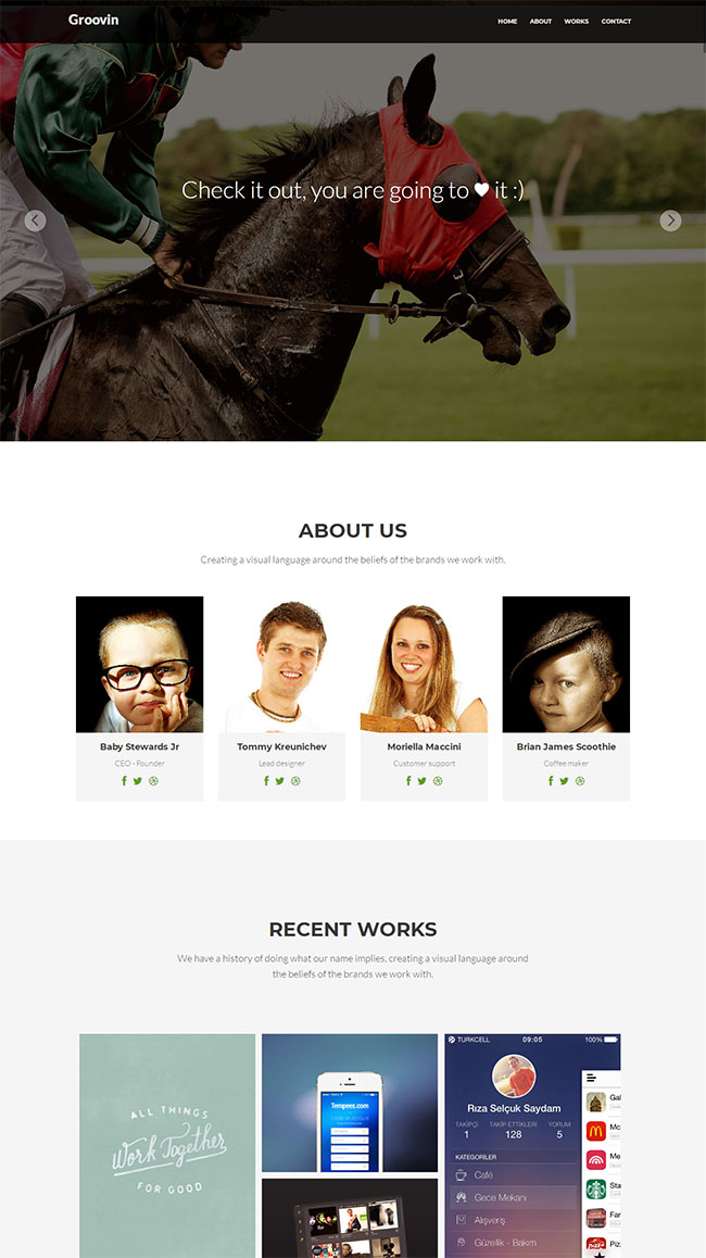 骑马爱好者CSS3网站模板(图1)