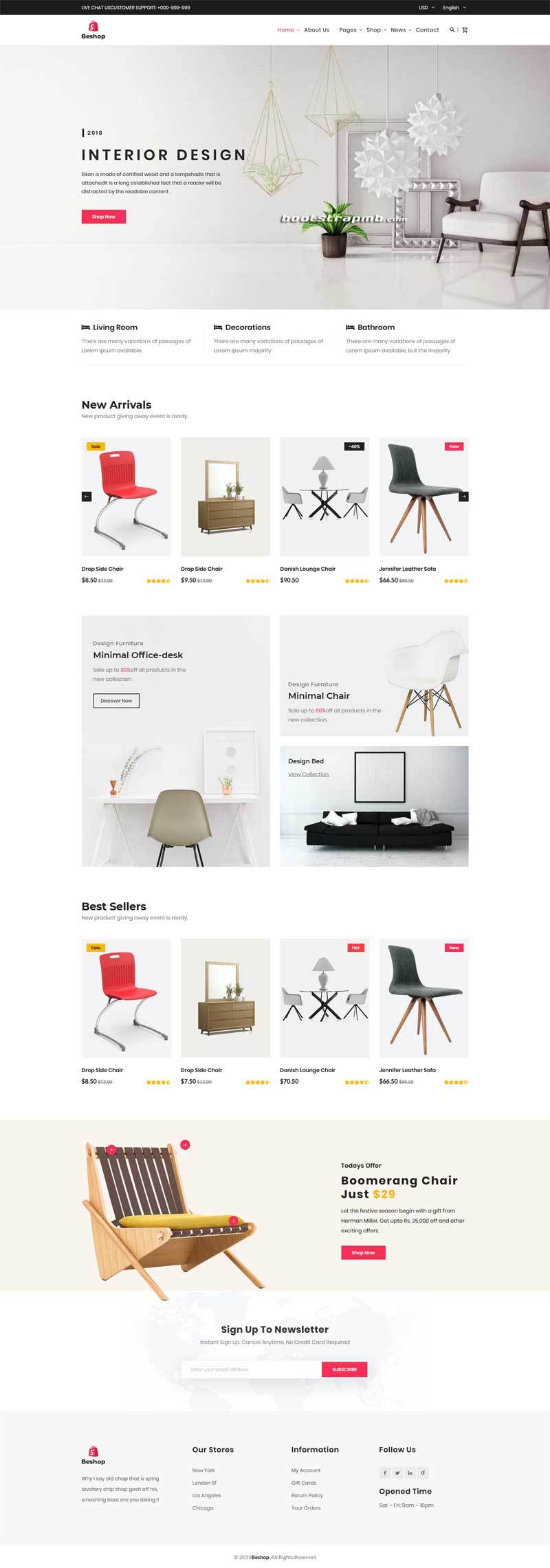 html5在线家具销售电商网站模板(图1)