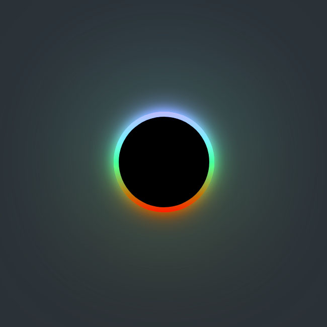 彩色发光的黑洞CSS3特效(图1)