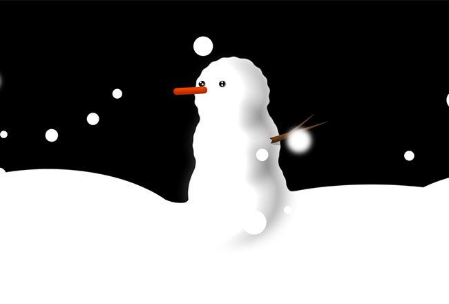 CSS3大雪雪人动画特效(图1)