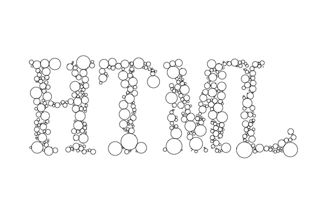 密集气泡组成字母canvas动画(图1)
