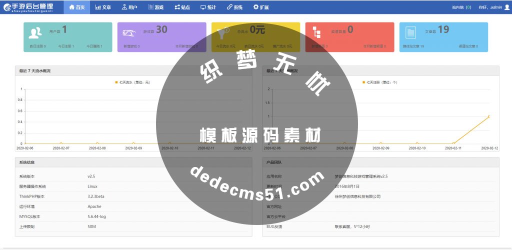 H5手机游戏联运推广平台手游系统源码下载（带安装说明）(图2)