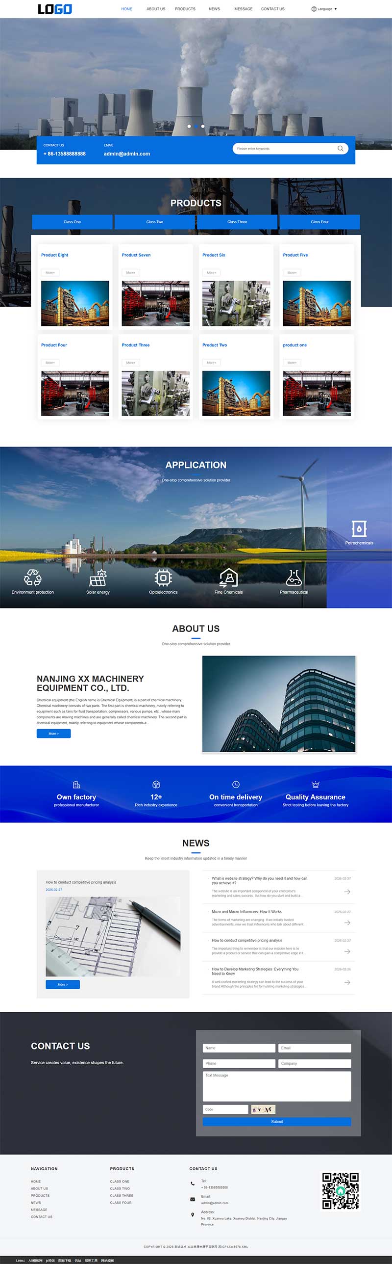 (自适应手机端)多语言网站模板英文模版  外贸网站pbootcms模板下载 - 自动翻译