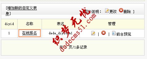DedeCMS自定义表单制作和调用办法(图10)