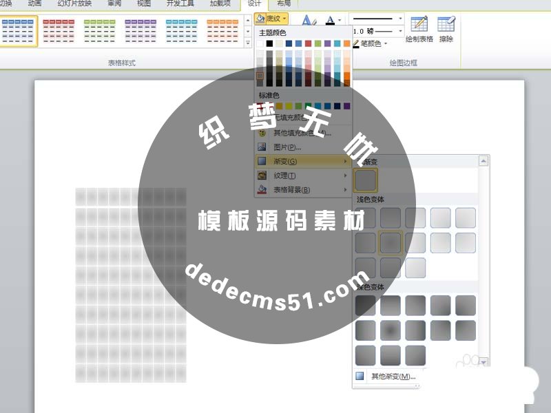 ppt表格中怎么制作个性的百分比图表?(图4)