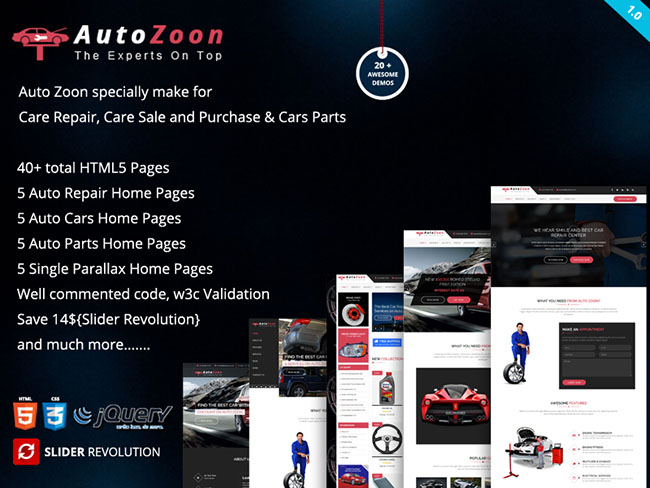 汽车配件销售网站模板(图1)