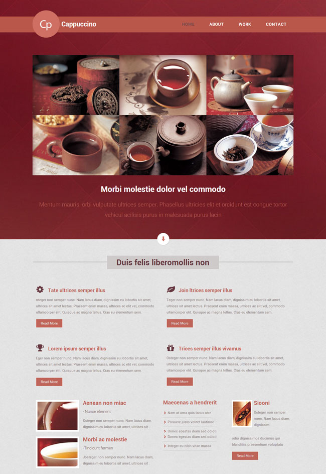 红茶企业官网网站模板(图1)