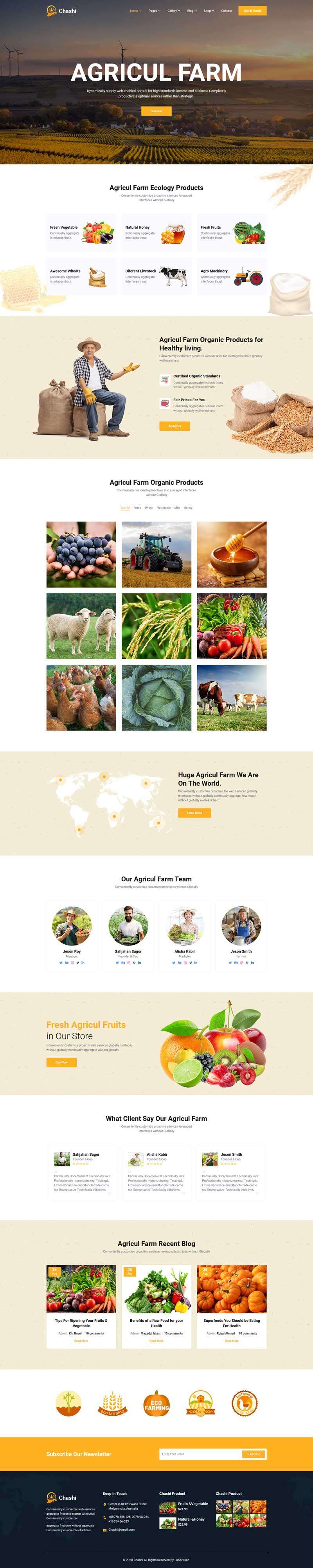 有机食品农业种植网站HTML模板(图1)