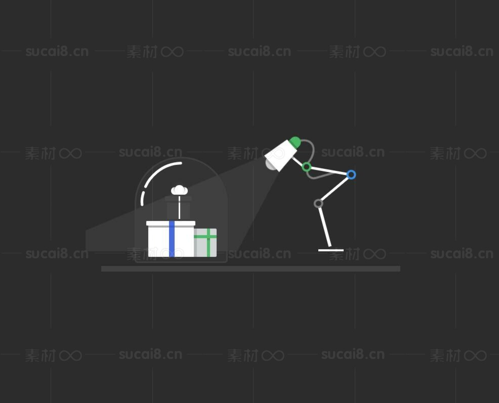 CSS3机器人台灯礼物动画效果(图1)