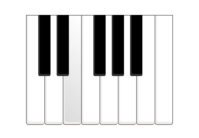 钢琴键盘样式HTML5特效(图1)