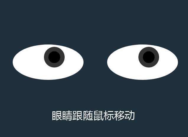 css3眼睛跟随鼠标移动特效(图1)