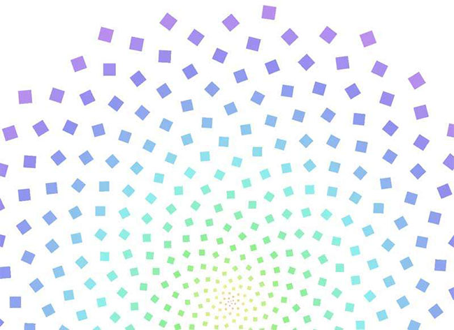 CSS3彩色方块组合图形特效(图1)