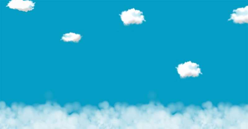 jQuery飘动的云动画效果css3制作飘动的云动画特效(图1)