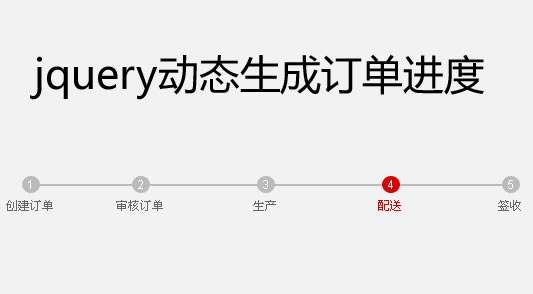 JQuery动态生成订单进度步骤代码(图1)