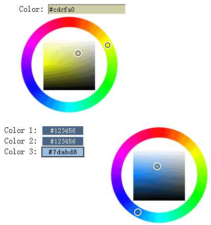 jQuery颜色选取器插件input获取value值的html颜色选择器(图1)