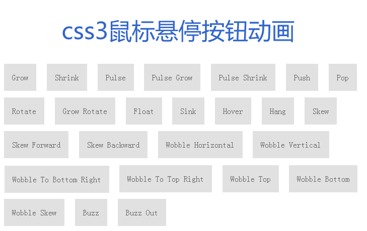 扁平风格css3按钮鼠标悬停按钮动画过渡效果(图1)