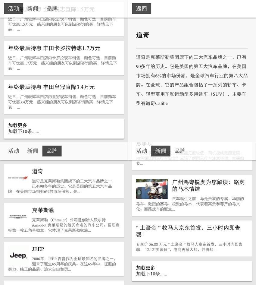 HTML5汽车新闻手机网站模板源码下载(图1)