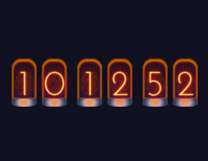 js css3报警灯背景数字时钟代码(图1)
