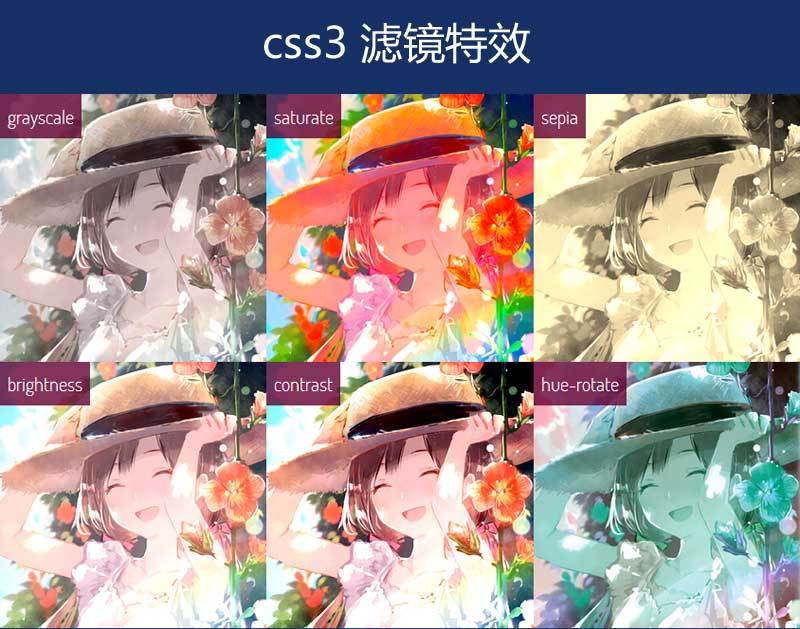 css3 filter滤镜属性制作图片滤镜特效(图1)