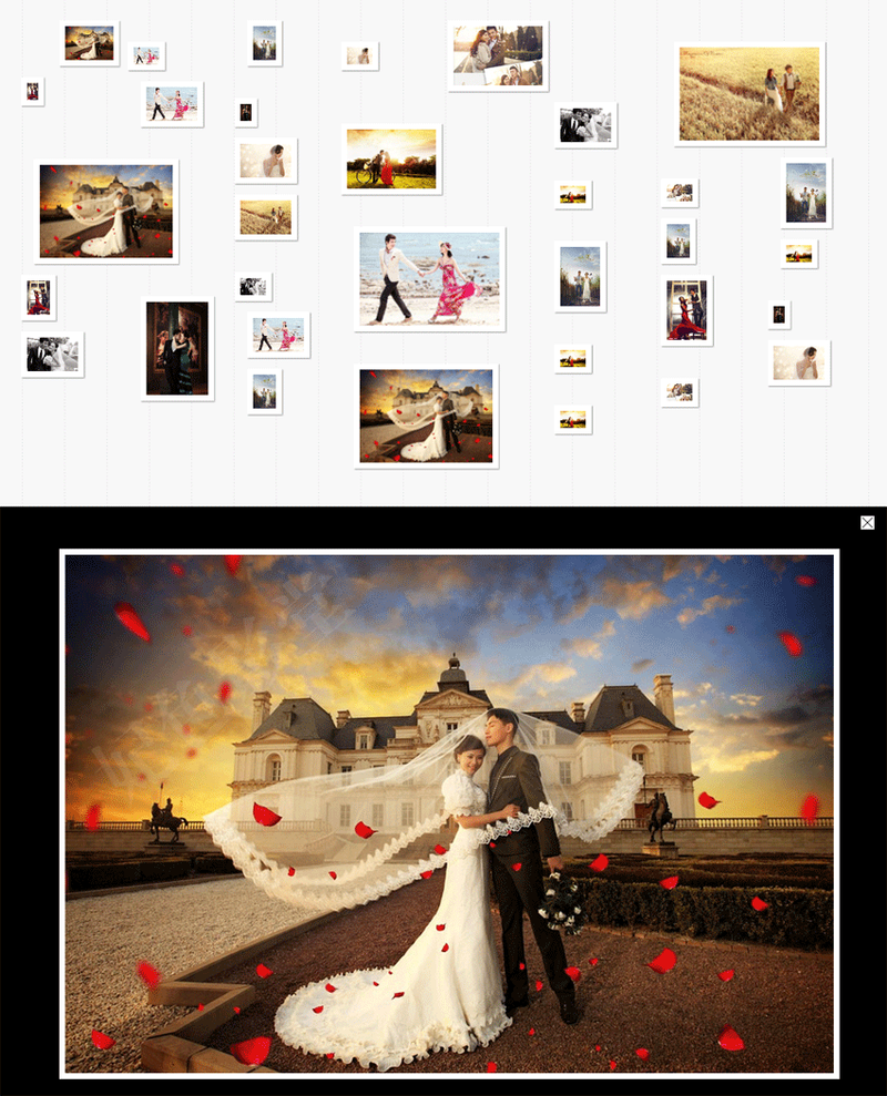 jquery.masonry.js瀑布流图片墙点击相册图片展示大图信息(图1)